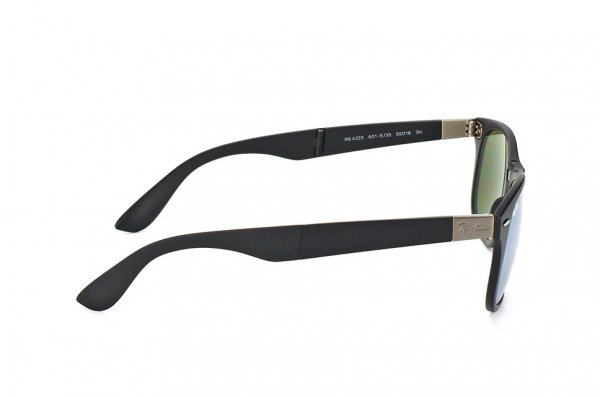   Ray-Ban Folding Liteforce New Wayfarer RB4223-601S-30 Matt Black | Silver Mirror