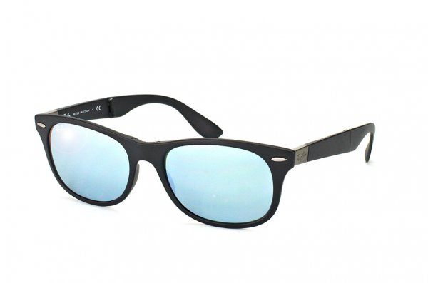   Ray-Ban Folding Liteforce New Wayfarer RB4223-601S-30 Matt Black | Silver Mirror