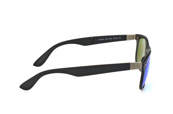   Ray-Ban Folding Liteforce New Wayfarer RB4223-601S-55 Matt Black | Blue Mirror