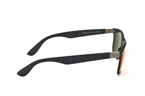   Ray-Ban Folding Liteforce New Wayfarer RB4223-601S-6Q Matt Black | Orange Mirror