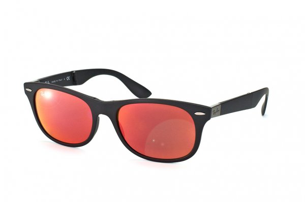   Ray-Ban Folding Liteforce New Wayfarer RB4223-601S-6Q Matt Black | Orange Mirror