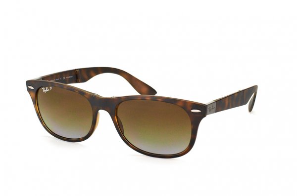  Ray-Ban Folding Liteforce New Wayfarer RB4223-894-T5 Matt Havana/APX Gradient Brown  Polarized