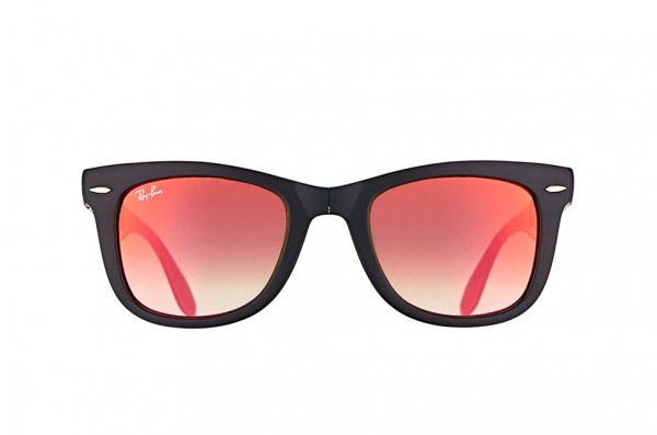   Ray-Ban Folding Wayfarer RB4105-6069-4W Matt Dark Grey | Orange Gradient Mirror