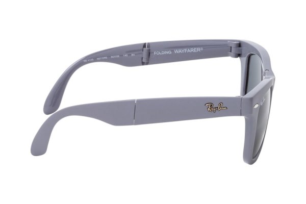   Ray-Ban Folding Wayfarer RB4105-6577-R5 Light Grey | Dark Blue