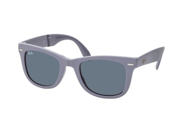   Ray-Ban Folding Wayfarer RB4105-6577-R5 Light Grey | Dark Blue
