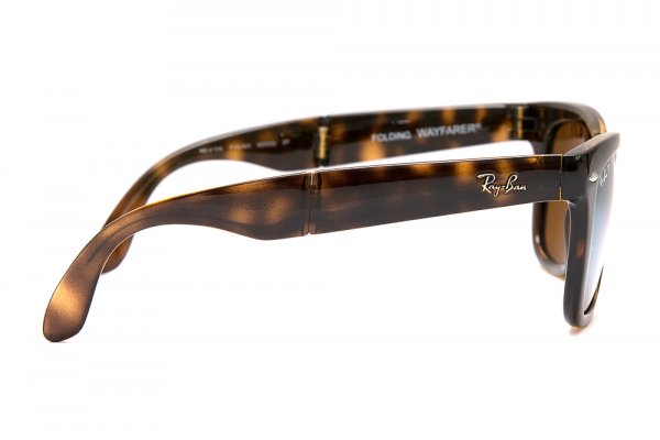  Ray-Ban Folding Wayfarer RB4105-710-4S Havana / Brown Yellow Mirror Polarized