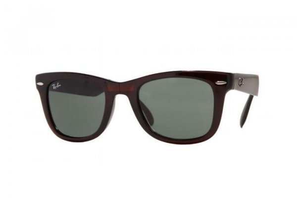   Ray-Ban Folding Wayfarer RB4105-711 Dark Red| Natural Green(G-15)