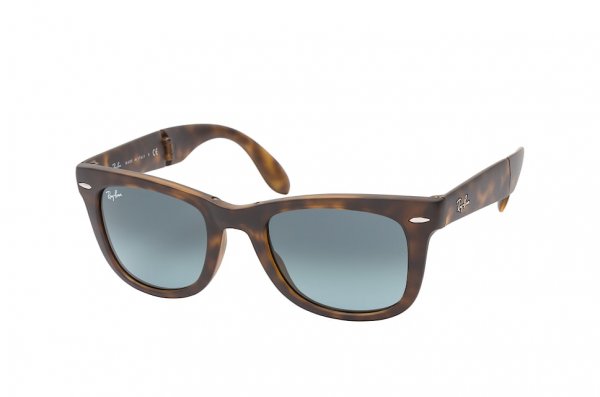   Ray-Ban Folding Wayfarer RB4105-894-3M Dark Havana | Blue Gradient