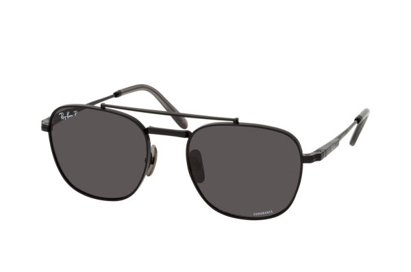   Ray-Ban Frank II Titanium RB8258-3141-K8 Gunmetal | Dark Grey Polarized