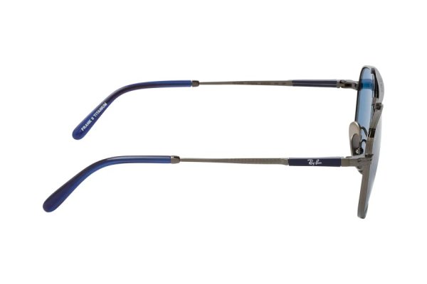   Ray-Ban Frank II Titanium RB8258-3142-S2 Gunmetal | Dark Blue Polarized