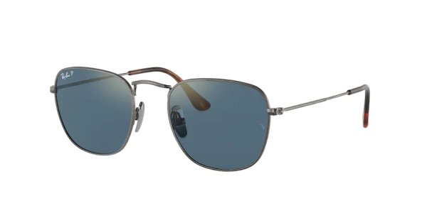   Ray-Ban Frank Titanium RB8157-9208-T0 Dark Silver | Blue Mirror Polarized