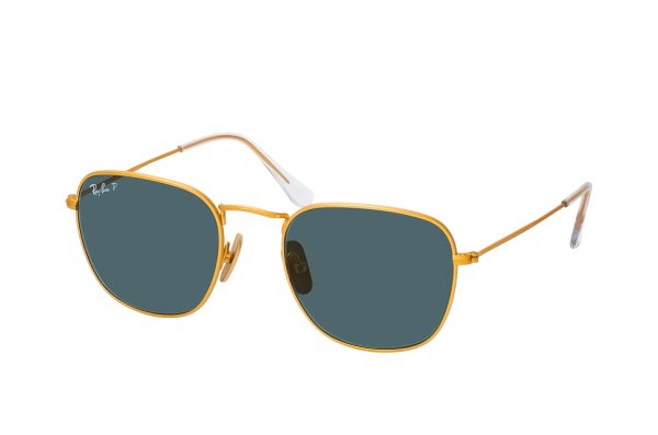  Ray-Ban Frank Titanium RB8157-9217-T0 Light Arista  | Blue Mirror Polarized