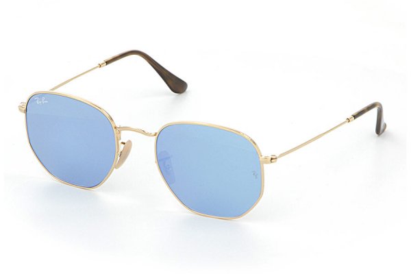 RB3548N 001/9O Ray-Ban Hexagonal Flat Lenses