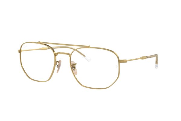   Ray-Ban Hexagonal RB3707-001-GG Arista | Clear to Blue (Photochromic)