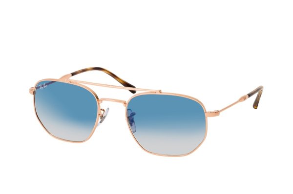 Sunglasses Ray-Ban Hexagonal RB3707-9202-3F Pink Arista | Light Blue Gradient