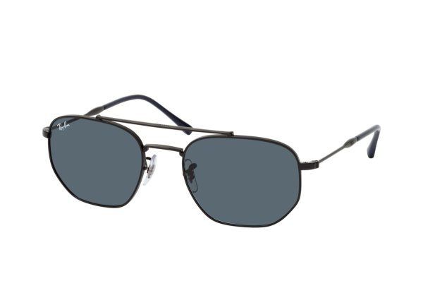   Ray-Ban Hexagonal RB3707-9257-R5 Black | Dark Blue