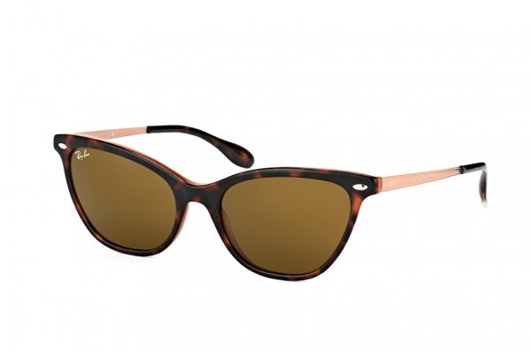   Ray-Ban Highstreet Cats RB4360-1233-73 Dark Havana / Dark Arista | Brown