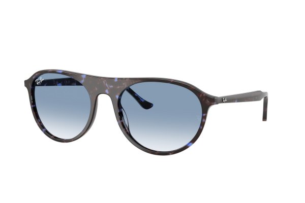   Ray-Ban Highstreet RB2215-1430-3F Striped Brown | Light Blue Gradient
