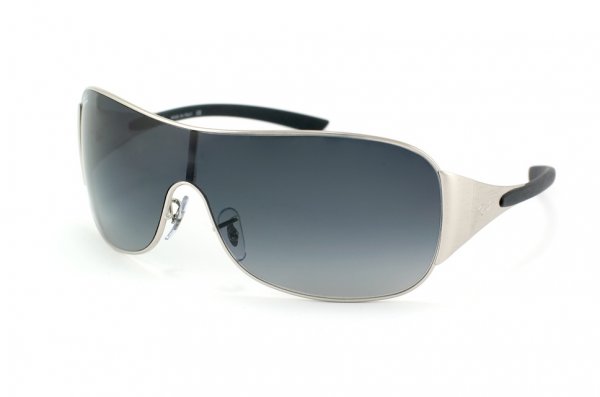   Ray-Ban Highstreet RB3321-042-8G Matte Silver | APX Gradient Grey
