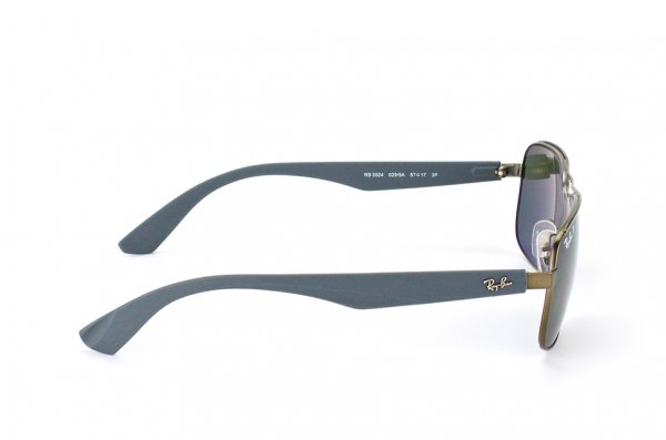   Ray-Ban Highstreet RB3524-029-9A Matt Gunmetal / Blue| Green/Grey Polarized