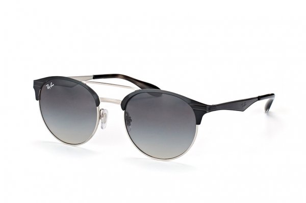  Ray-Ban Highstreet RB3545-9004-11 Black/Silver | Grey Gradient