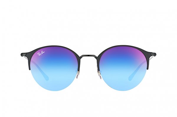   Ray-Ban Highstreet RB3578-186-B1 Black | Faded Dark Violet Mirror