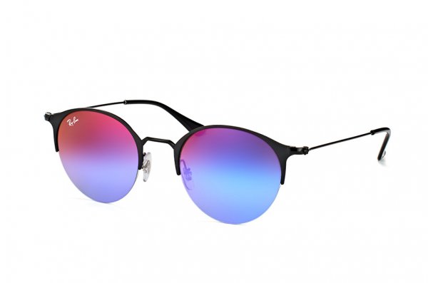   Ray-Ban Highstreet RB3578-186-B1 Black | Faded Dark Violet Mirror