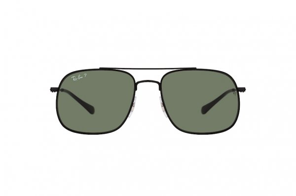   Ray-Ban Highstreet RB3595-9014-9A Black | Grey / Green Polarized