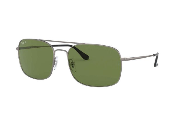   Ray-Ban Highstreet RB3611-029-O9 Matt Silver | Natural Light Green Polarised