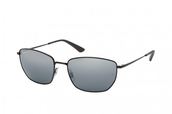  Ray-Ban Highstreet RB3653-002-82 Black | Grey Mirror Polarized