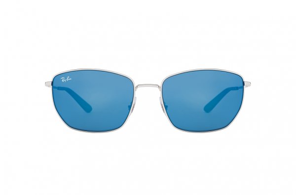   Ray-Ban Highstreet RB3653-003-55 Silver | Blue Mirror