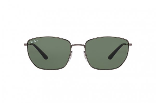   Ray-Ban Highstreet RB3653-004-9A Gunmetal | Natural Green Polarized