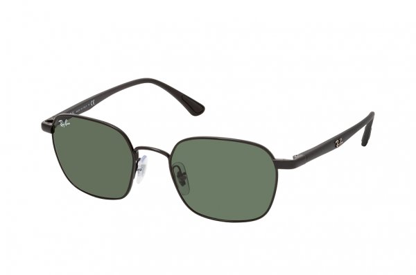   Ray-Ban Highstreet RB3664-002-31 Black | Natural Green