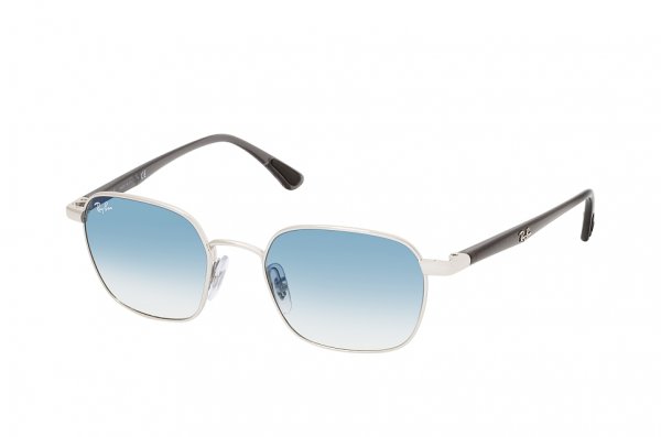   Ray-Ban Highstreet RB3664-003-19 Silver / Black | Light Blue Gradient