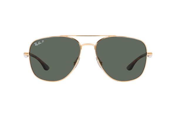  Ray-Ban Highstreet RB3683-001-58 Arista/ Havana | Natural Green Polarized