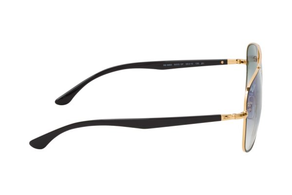   Ray-Ban Highstreet RB3683-9000-3F Arista / Black | Light Blue Gradient