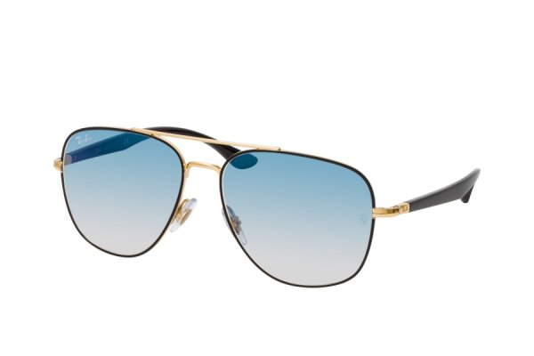   Ray-Ban Highstreet RB3683-9000-3F Arista / Black | Light Blue Gradient