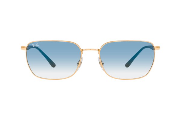   Ray-Ban Highstreet RB3684-001-3F Arista / Brown | Light Blue Gradient