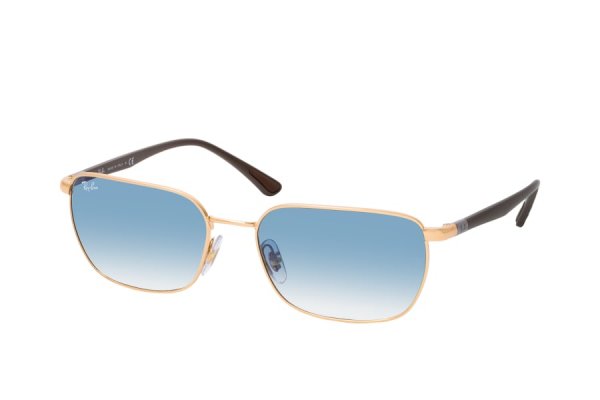   Ray-Ban Highstreet RB3684-001-3F Arista / Brown | Light Blue Gradient