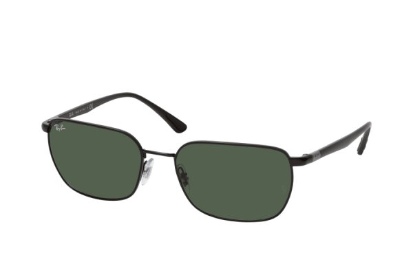   Ray-Ban Highstreet RB3684-002-31 Black | Natural Green