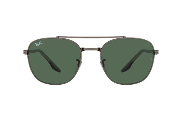   Ray-Ban Highstreet RB3688-004-31 Gunmetal / Black | Natural Green