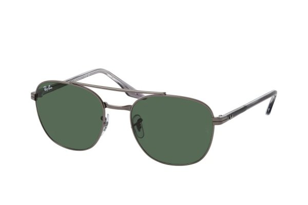   Ray-Ban Highstreet RB3688-004-31 Gunmetal / Black | Natural Green