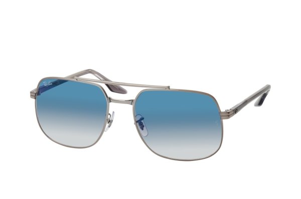   Ray-Ban Highstreet RB3699-004-3F Gunmetal | Light Blue Gradient