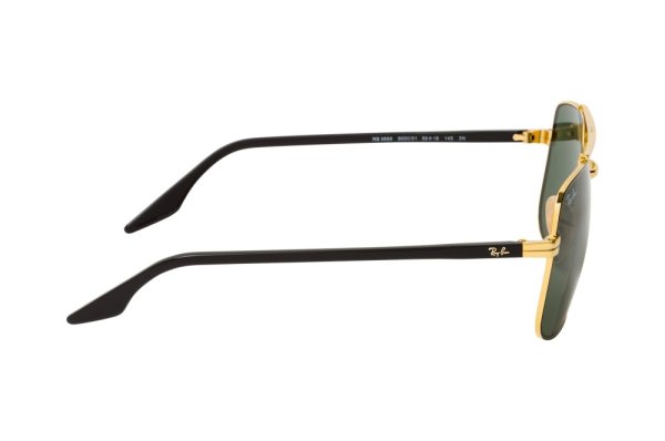   Ray-Ban Highstreet RB3699-9000-31 Arista / Black | Natural Green