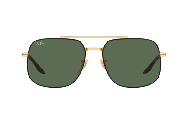   Ray-Ban Highstreet RB3699-9000-31 Arista / Black | Natural Green