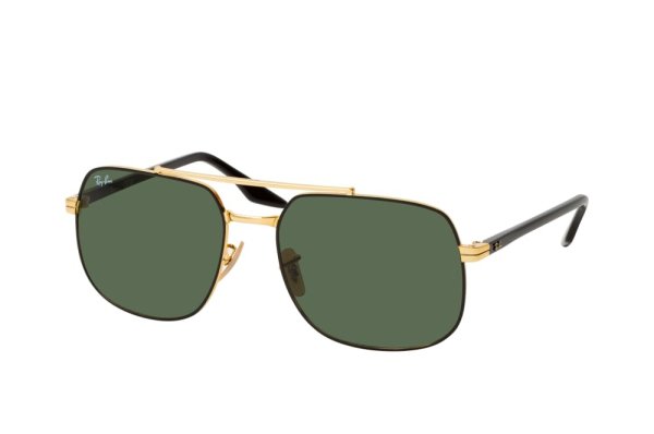   Ray-Ban Highstreet RB3699-9000-31 Arista / Black | Natural Green