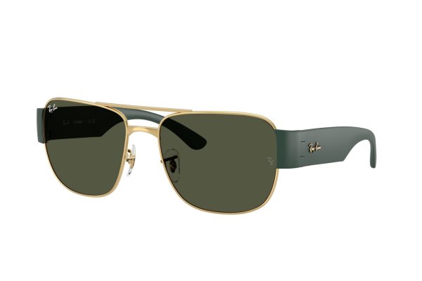   Ray-Ban Highstreet RB3756-001-31 Arista / Dark Green | Natural Green