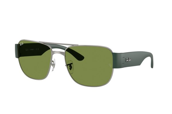   Ray-Ban Highstreet RB3756-004-4E Gunmetal / Dark Green | Light Green
