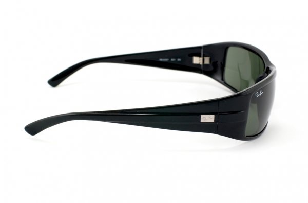   Ray-Ban Highstreet RB4057-601 Black | Natural Green (G-15XLT)