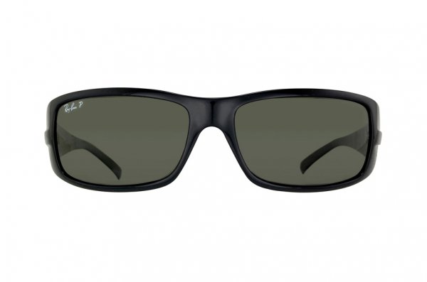   Ray-Ban Highstreet RB4057-601-58 Black | Natural Green Polarized